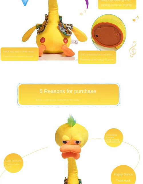 Load image into Gallery viewer, Interactive Dancing Mimicking Duck Toy
