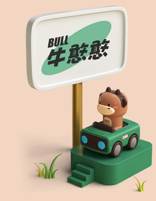 Load image into Gallery viewer, Cute Animal Press and Go Toy Car
