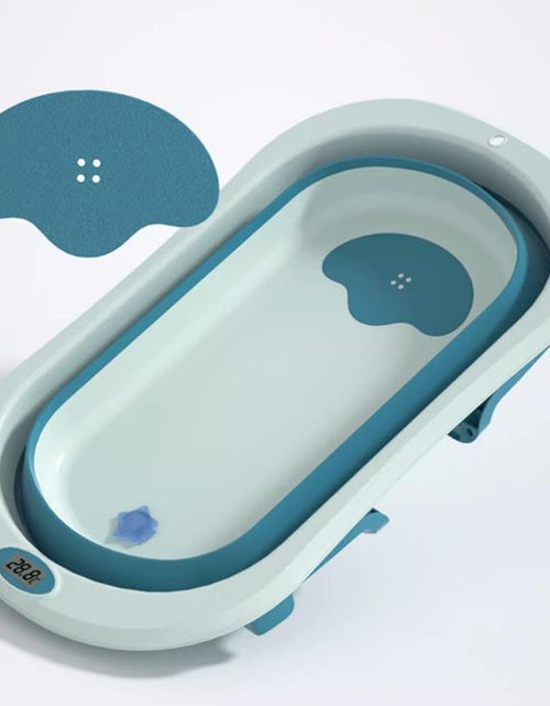 Load image into Gallery viewer, BabyTub-Folding Baby Portable Shower Bathtub With Cushion Anti-Slip
