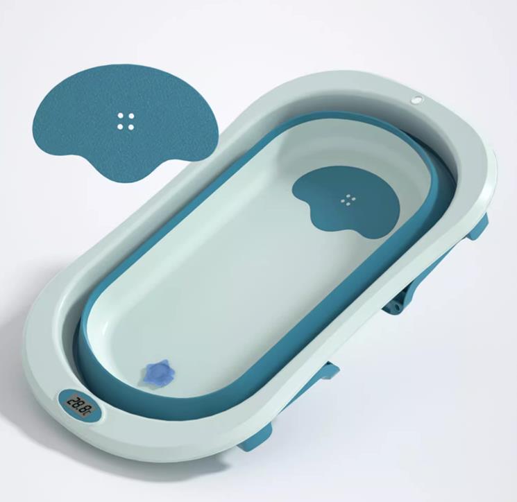 BabyTub-Folding Baby Portable Shower Bathtub With Cushion Anti-Slip