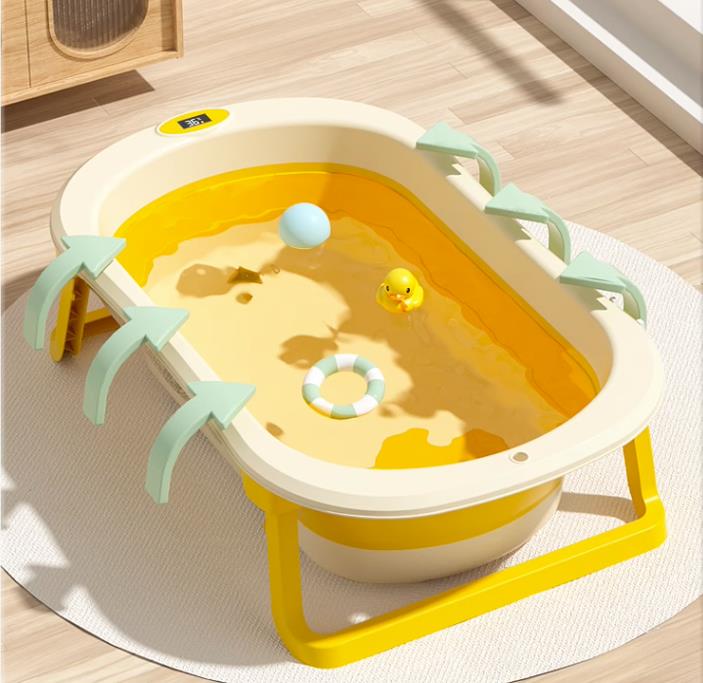 BabyTub-Folding Baby Portable Shower Bathtub With Cushion Anti-Slip