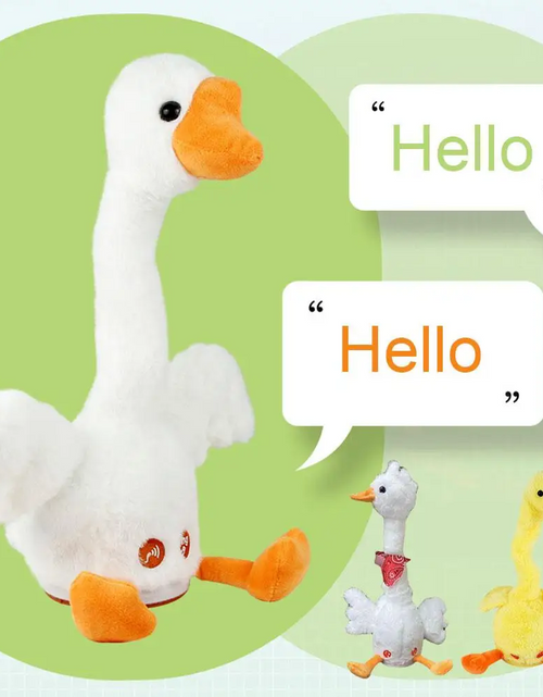 Load image into Gallery viewer, Talking Dancing Duck Plushie Toy
