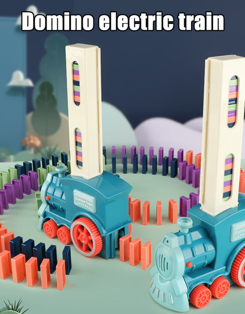 Load image into Gallery viewer, Domino Rally Electric Train Blocks Set Building and Stacking Toy
