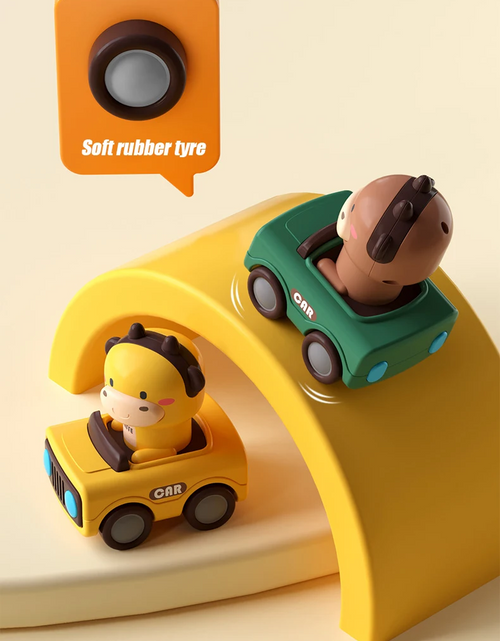 Load image into Gallery viewer, Cute Animal Press and Go Toy Car
