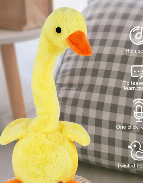 Load image into Gallery viewer, Talking Dancing Duck Plushie Toy
