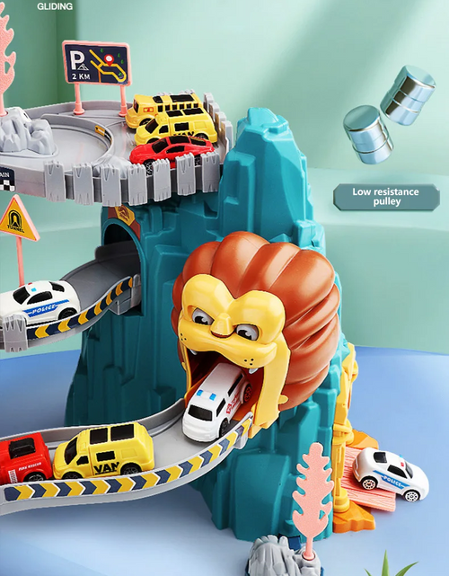 Load image into Gallery viewer, Lion Theme Car Track For Children
