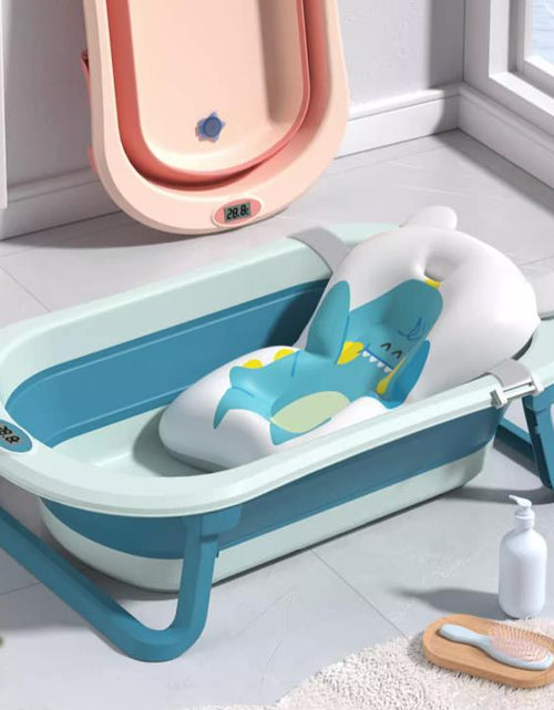 Load image into Gallery viewer, BabyTub-Folding Baby Portable Shower Bathtub With Cushion Anti-Slip
