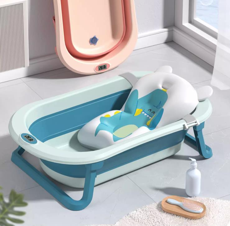 BabyTub-Folding Baby Portable Shower Bathtub With Cushion Anti-Slip