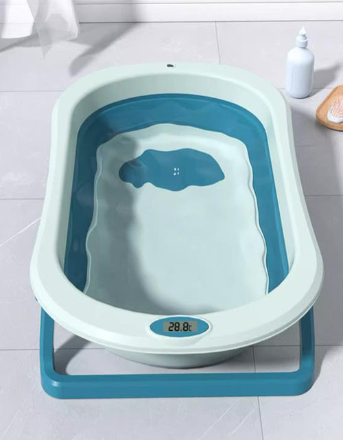 Load image into Gallery viewer, BabyTub-Folding Baby Portable Shower Bathtub With Cushion Anti-Slip
