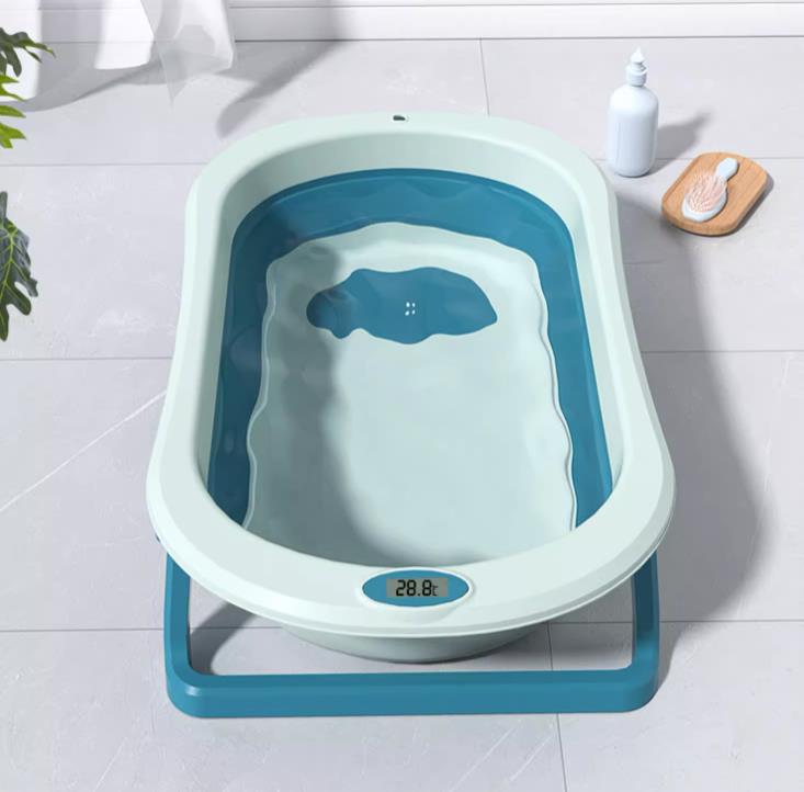 BabyTub-Folding Baby Portable Shower Bathtub With Cushion Anti-Slip