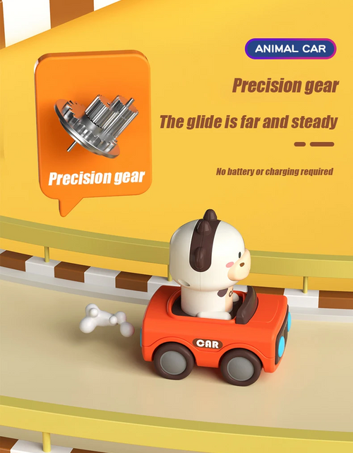 Load image into Gallery viewer, Cute Animal Press and Go Toy Car
