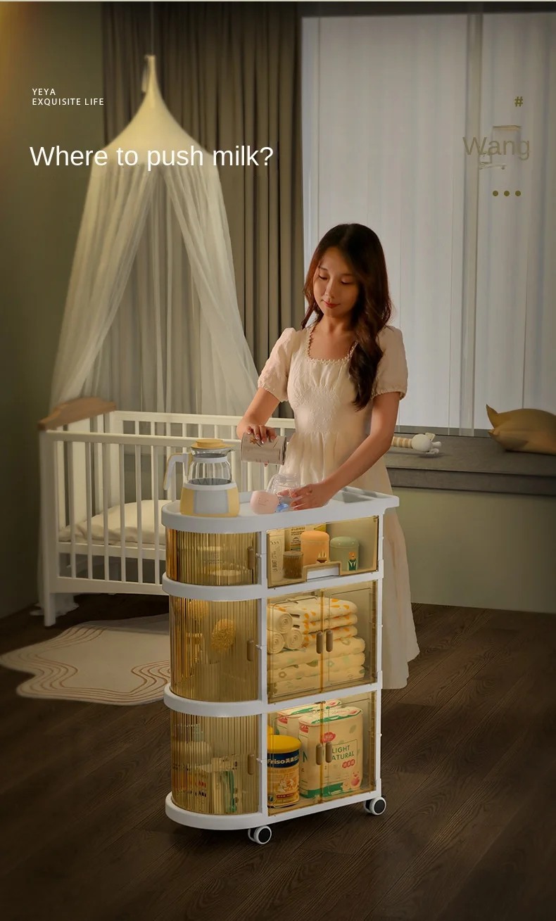 Baby Rack Storage Folding Trolley