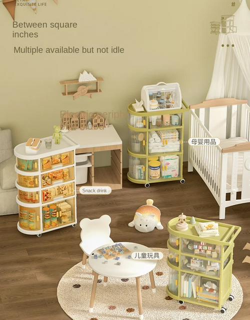 Load image into Gallery viewer, Baby Rack Storage Folding Trolley
