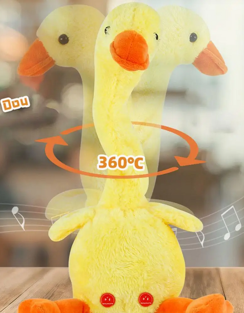 Load image into Gallery viewer, Talking Dancing Duck Plushie Toy
