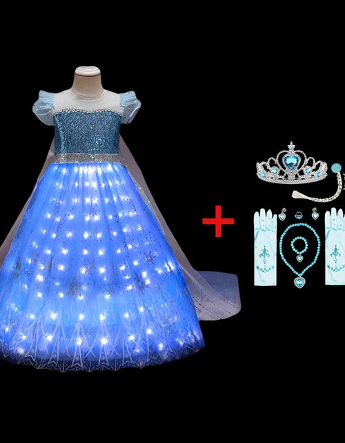 Load image into Gallery viewer, Princess LED Light Up Dress for Girls
