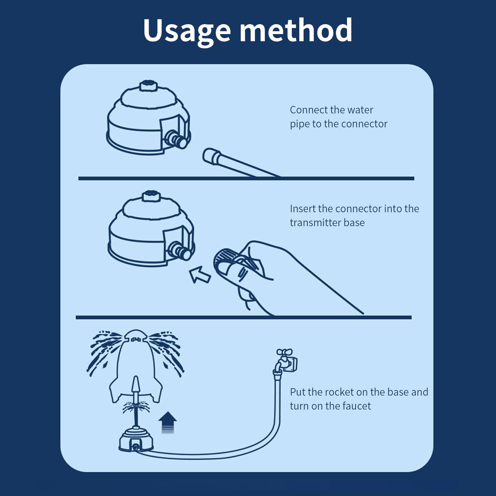 Outdoor Water Pressure Rocket Launcher 🚀