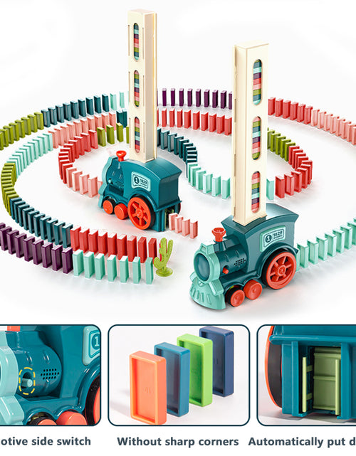 Load image into Gallery viewer, Domino Rally Electric Train Blocks Set Building and Stacking Toy
