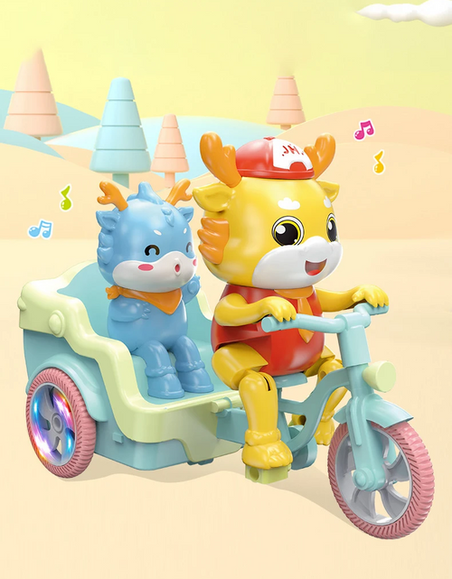 Load image into Gallery viewer, Cute Bunny Tricycle Ride Fun
