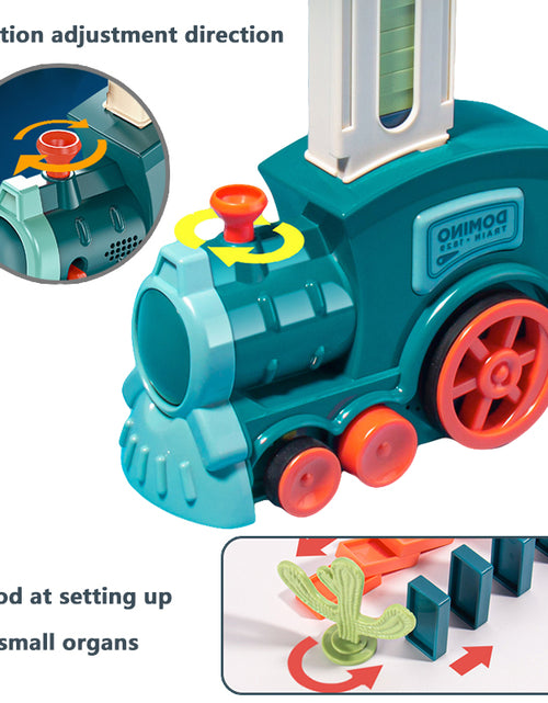 Load image into Gallery viewer, Domino Rally Electric Train Blocks Set Building and Stacking Toy
