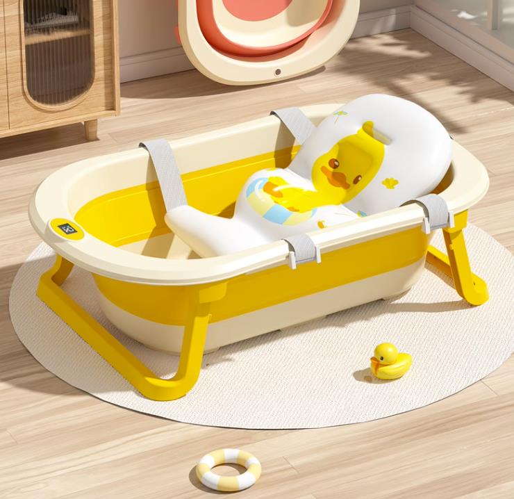 BabyTub-Folding Baby Portable Shower Bathtub With Cushion Anti-Slip