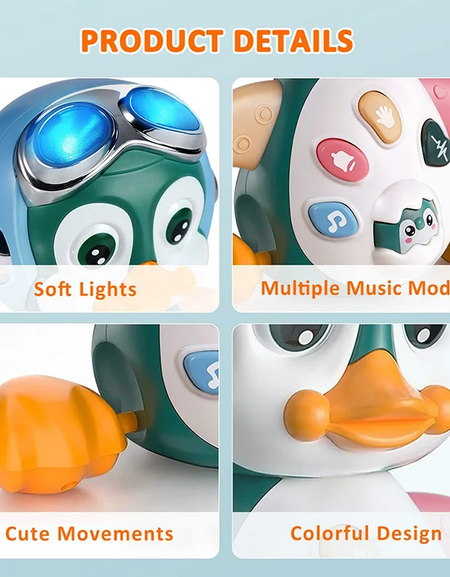 Musical Penguin Infant Moving Walking Dancing Toys