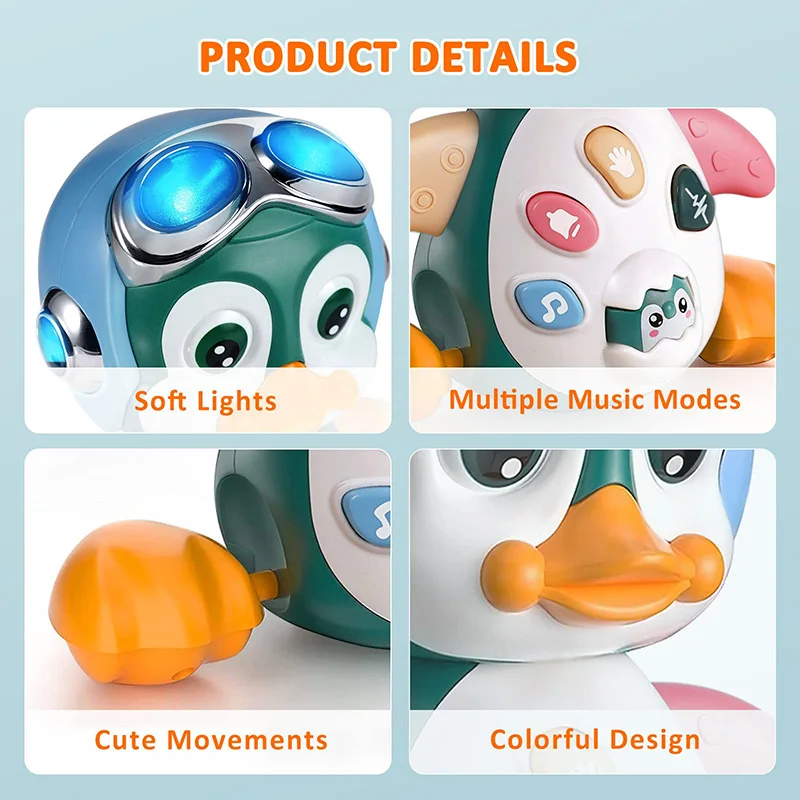 Musical Penguin Infant Moving Walking Dancing Toys