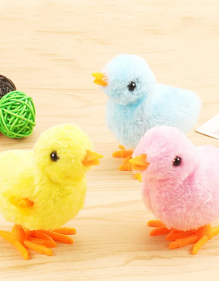 Cute Colorful Jumping Walking Chicks