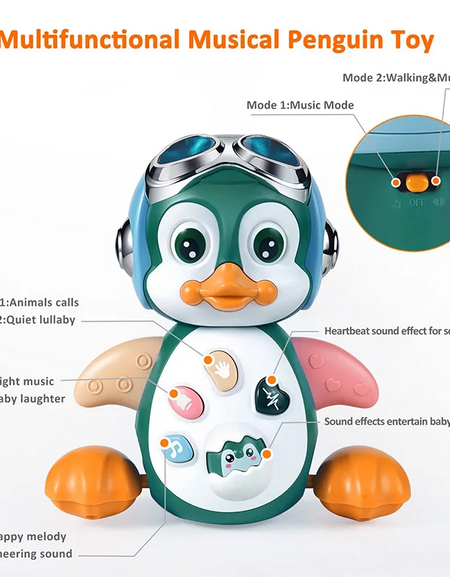 Musical Penguin Infant Moving Walking Dancing Toys