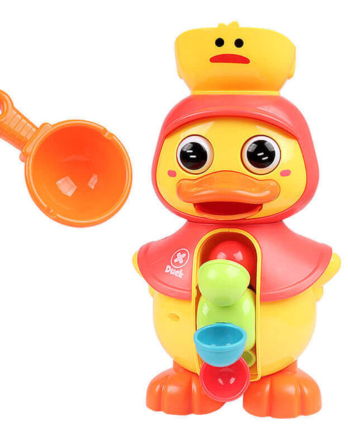 Load image into Gallery viewer, Rotating Waterwheel Baby Bath Toy Little Yellow Duck Sprinkler
