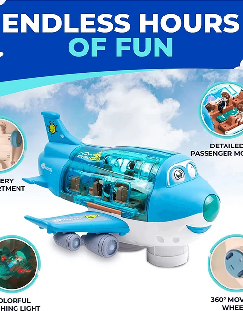 Load image into Gallery viewer, Baby Airplane Toy Musical Toy with Light
