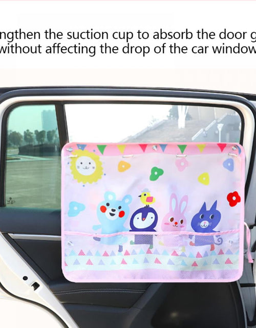 Load image into Gallery viewer, Cute Cartoon Car Window Protector With Pocket
