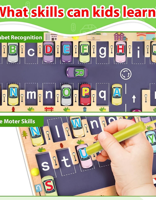 Load image into Gallery viewer, Wooden Magnetic Alphabet Maze Letter Puzzle
