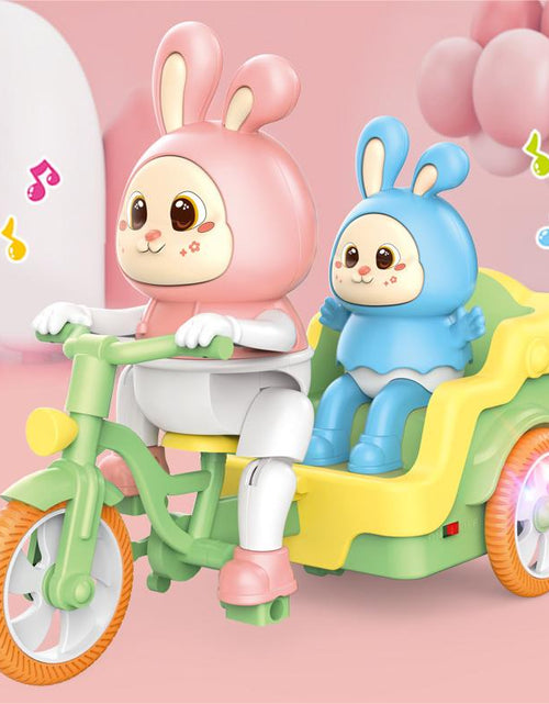 Load image into Gallery viewer, Cute Bunny Tricycle Ride Fun
