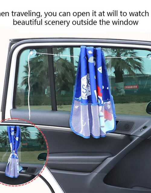 Load image into Gallery viewer, Cute Cartoon Car Window Protector With Pocket
