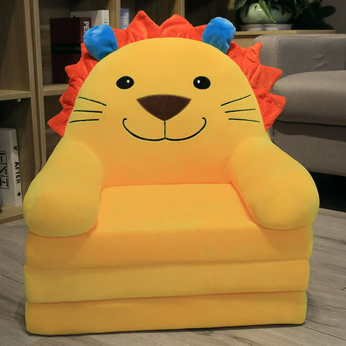 Plush Foldable Kids Sofa Backrest Armchair 2 In 1 Foldable Children So Pana Playhouse