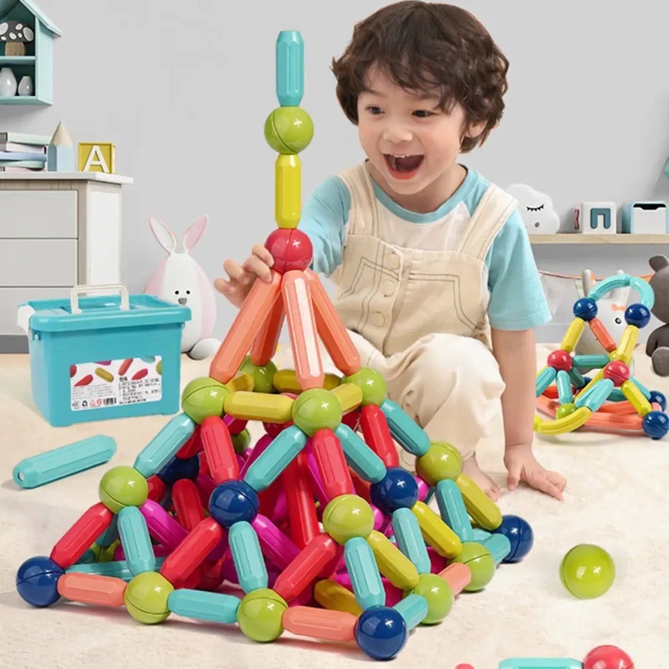 Magic Construction Set Magnetic Balls Stick Building Blocks