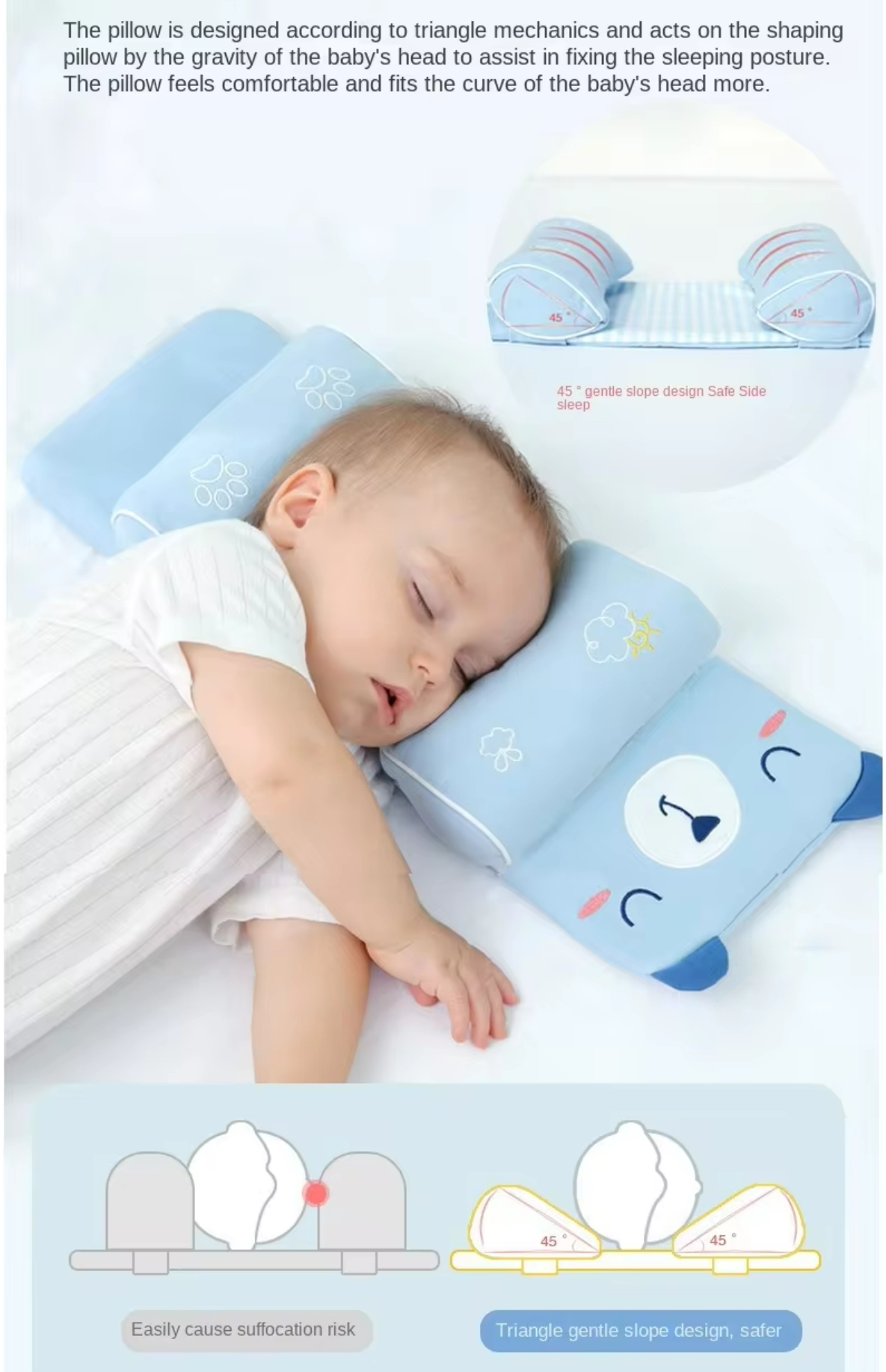 Newborn baby shaping pillow Head Support Pana Playhouse