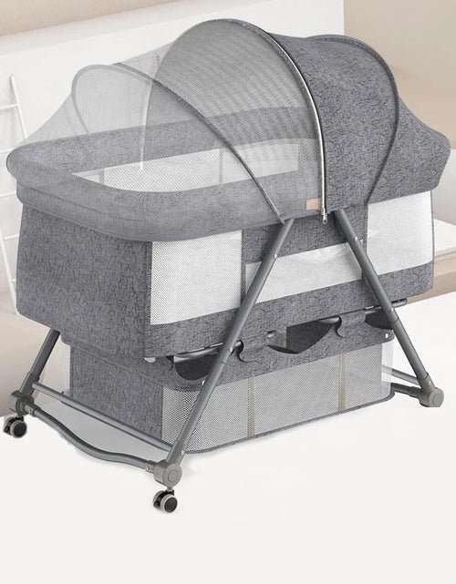 Load image into Gallery viewer, Light Foldable Rocking Baby Crib
