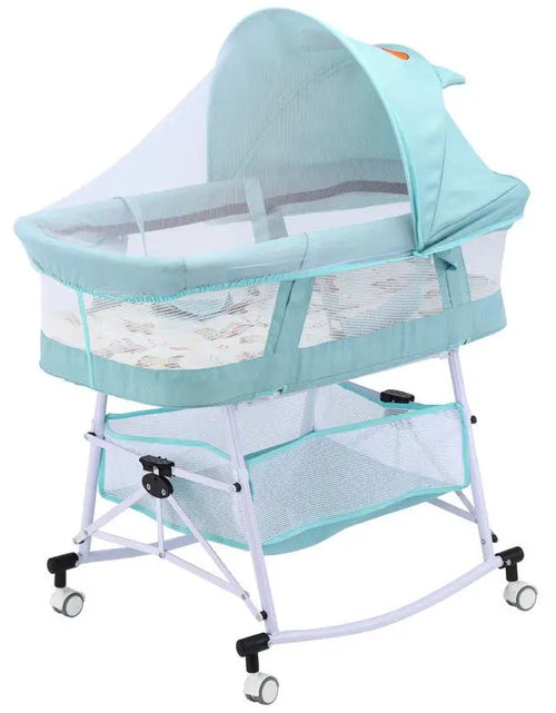 Load image into Gallery viewer, Light Foldable Rocking Baby Crib
