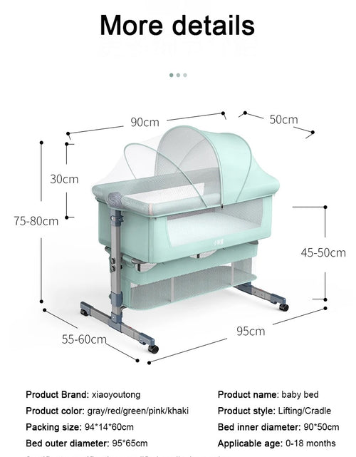 Load image into Gallery viewer, Foldable Rocking Baby Crib
