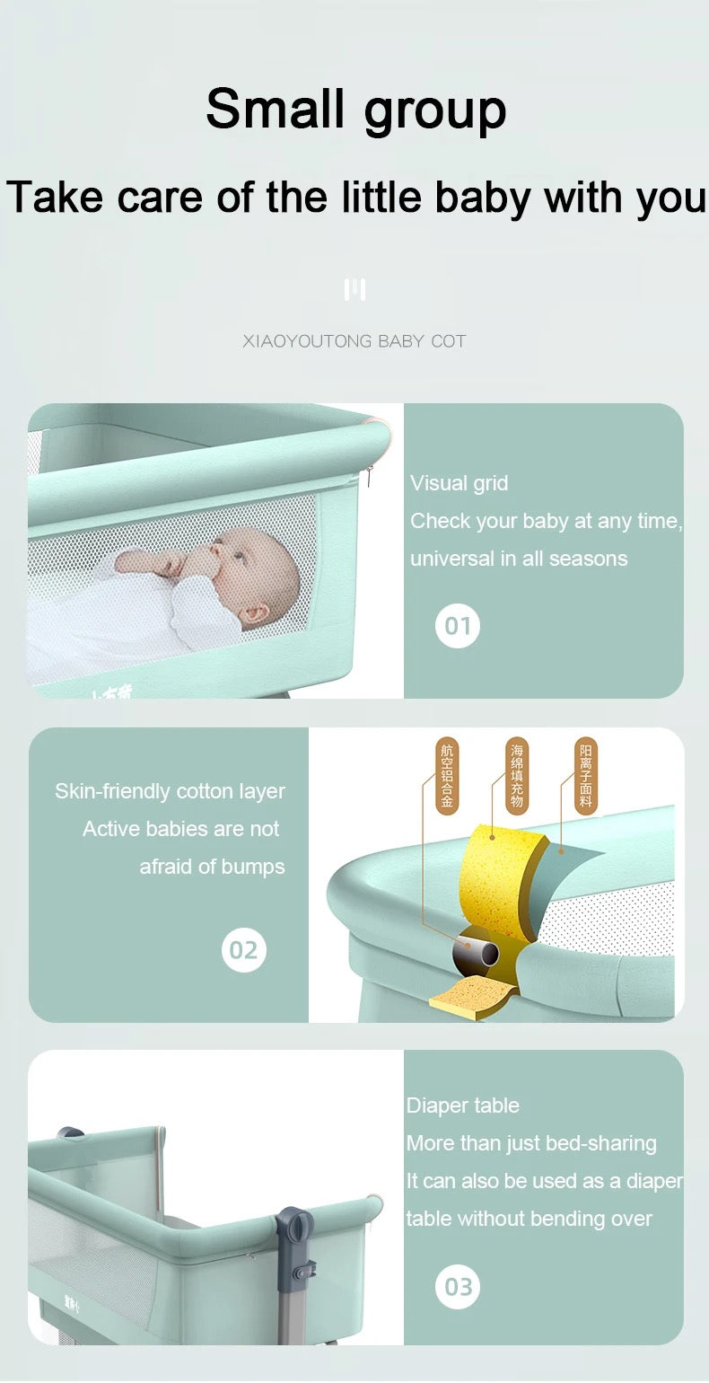 Foldable Rocking Baby Crib