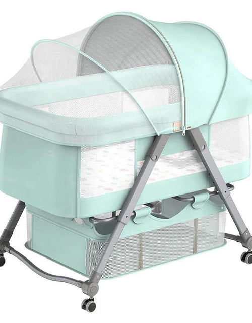 Load image into Gallery viewer, Light Foldable Rocking Baby Crib
