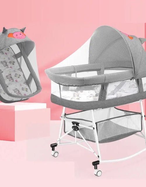 Load image into Gallery viewer, Light Foldable Rocking Baby Crib
