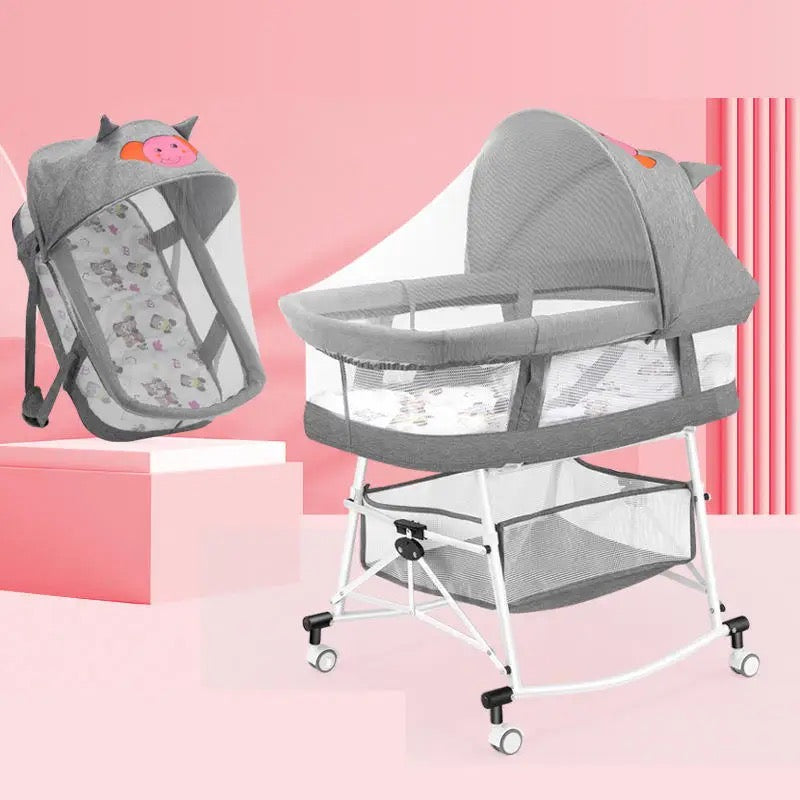 Light Foldable Rocking Baby Crib