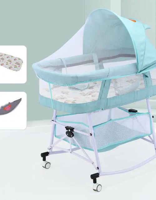 Load image into Gallery viewer, Light Foldable Rocking Baby Crib
