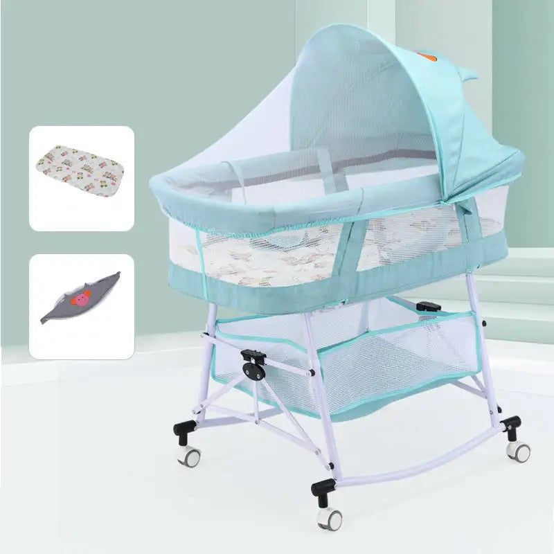 Light Foldable Rocking Baby Crib