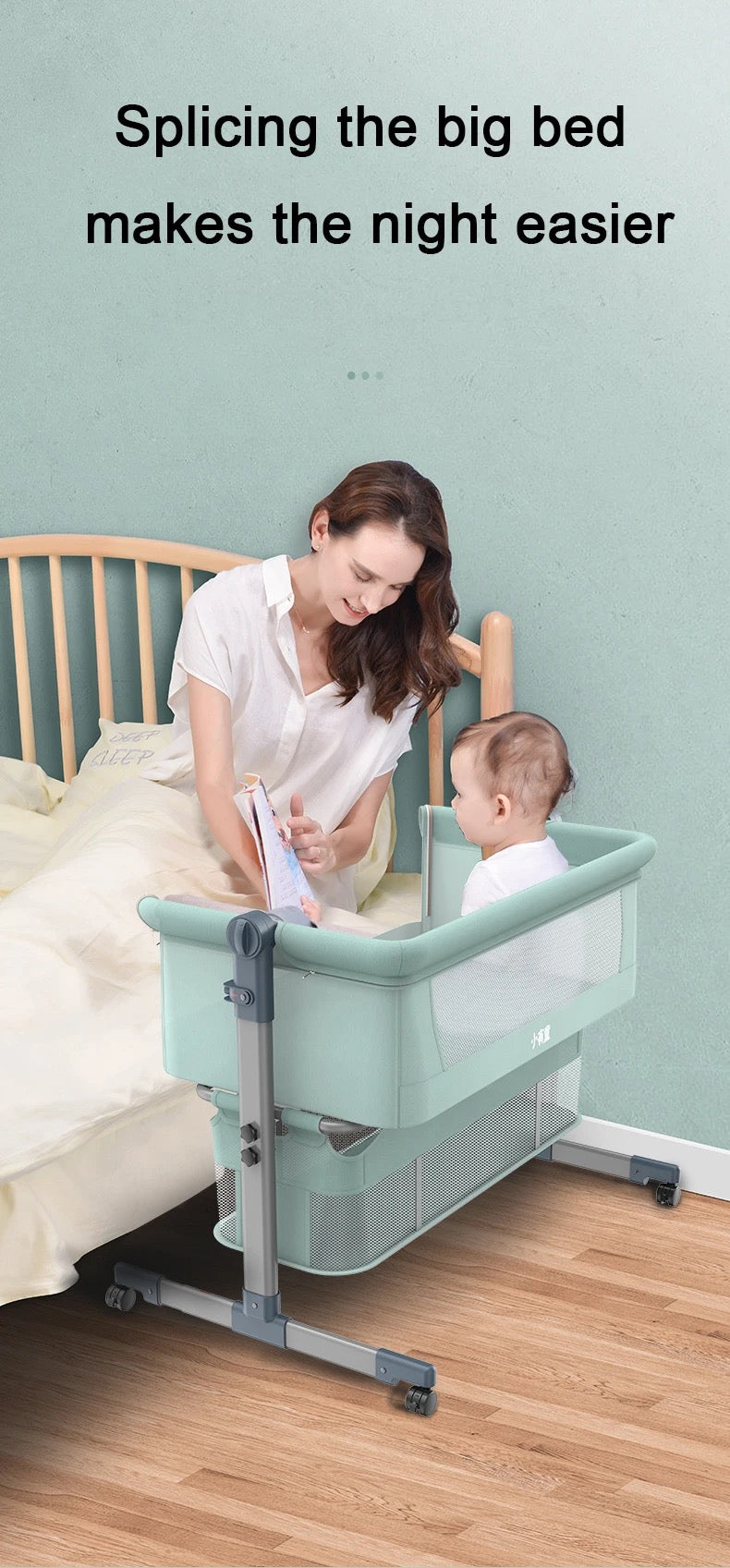 Foldable Rocking Baby Crib