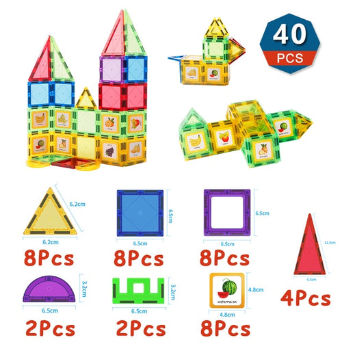 Load image into Gallery viewer, Magnetic Tiles Building Blocks, Magnet Toys for Kids
