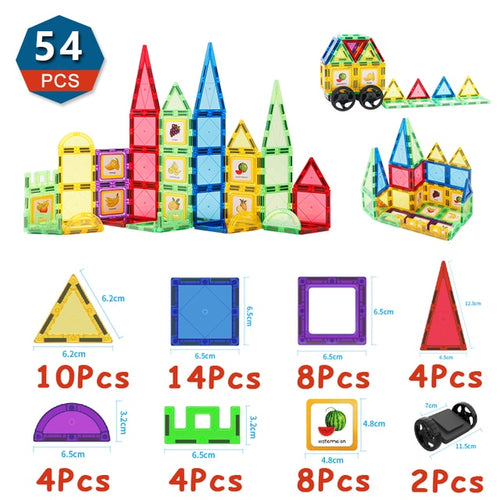 Load image into Gallery viewer, Magnetic Tiles Building Blocks, Magnet Toys for Kids
