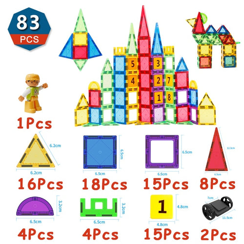 Load image into Gallery viewer, Magnetic Tiles Building Blocks, Magnet Toys for Kids
